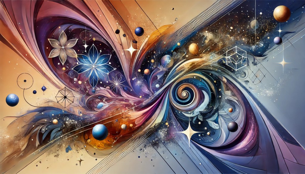 Galaxy, swirling, combining